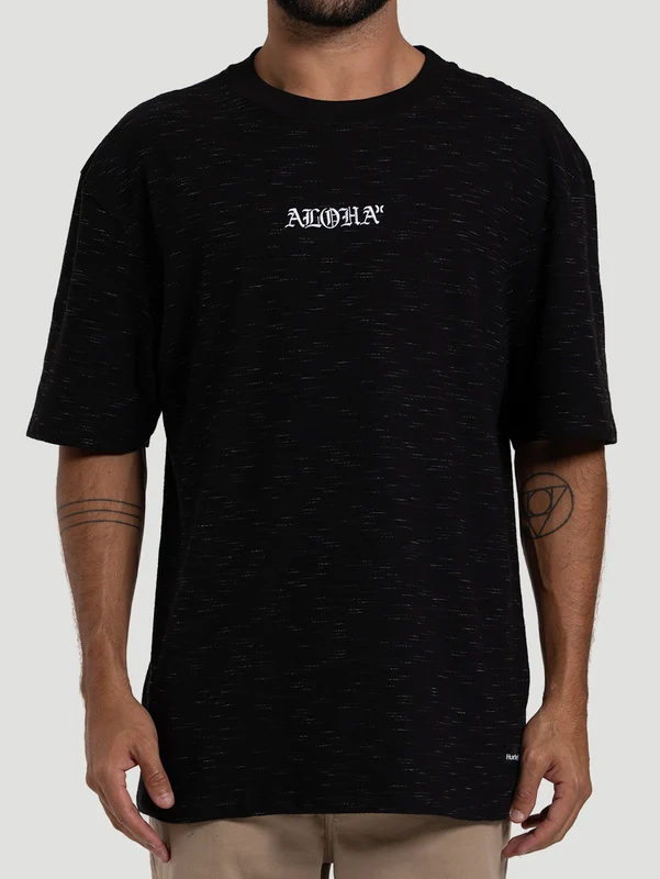 Camiseta Especial Hurley Aloha Max Fit Preta GG / Preto