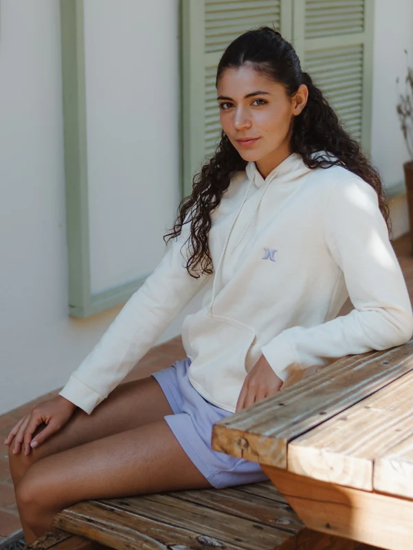 Moletom Canguru Hurley Icon Feminino Off White P / Off White