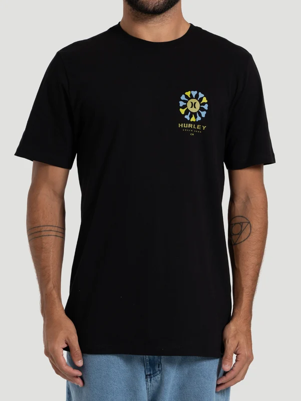 Camiseta Manga Curta Hurley Reborn Preta P / Preto