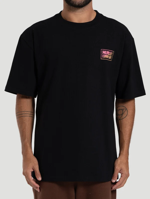 Camiseta Especial Hurley Company MaxFit Preta P / Preto