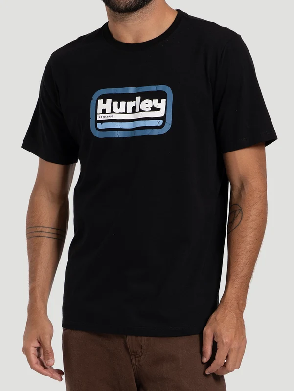 Camiseta Manga Curta Hurley Desert Preta G / Preto