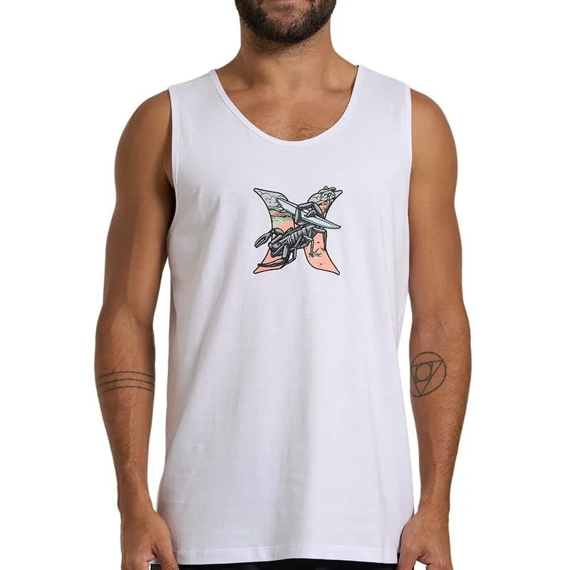 Regata Hurley Scorpion WT26 Masculina Branco G / branco
