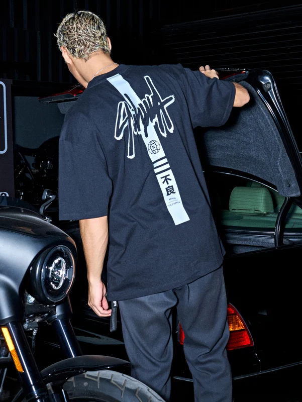 Camiseta Max Fit Hurley x Shibuya Signature Stripe Preta P / Preto