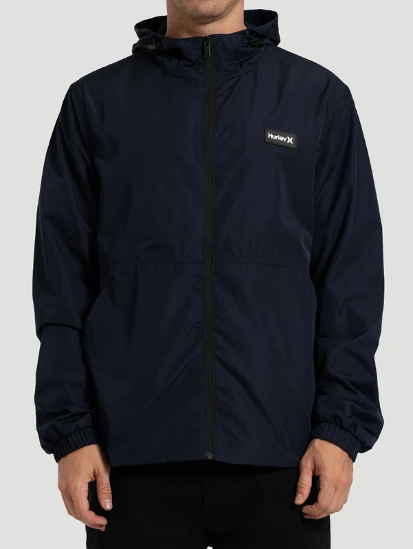 Jaqueta Windbreaker Stadium Hurley Azul Marinho G / PRETO