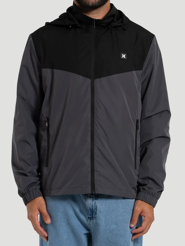 Jaqueta Windbreaker Liberty Hurley Preta Importada G / Preto