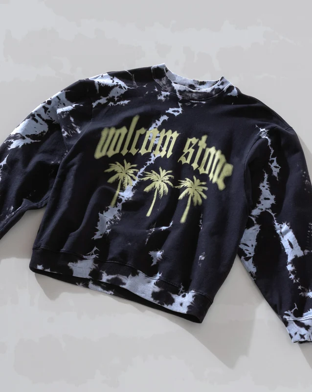 Moletom Careca Volcom Stone Palms Preto G / PRETO