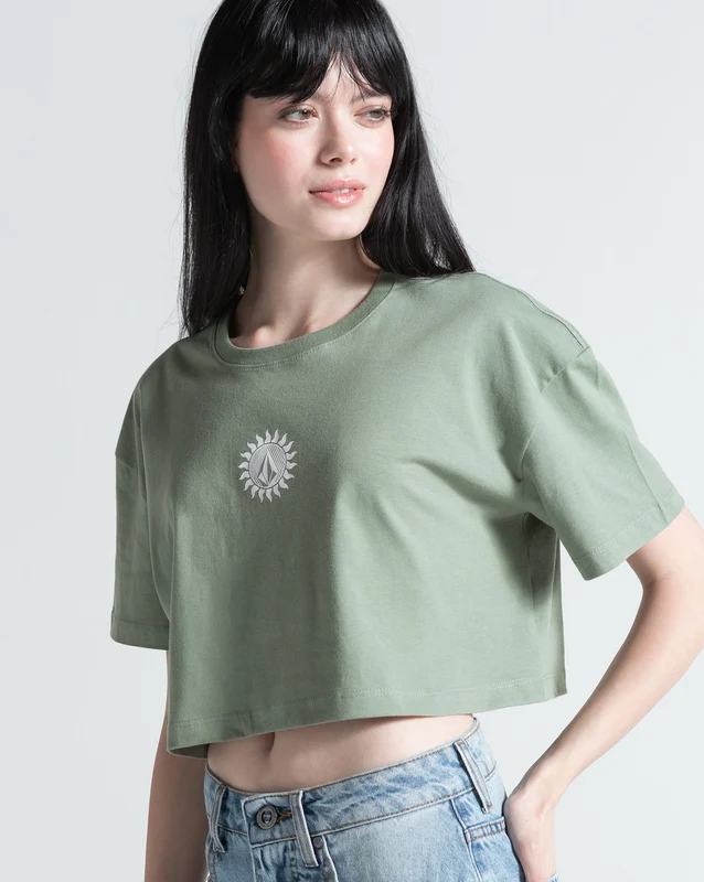 Camiseta Regular Volcom Inside Verde M / Verde