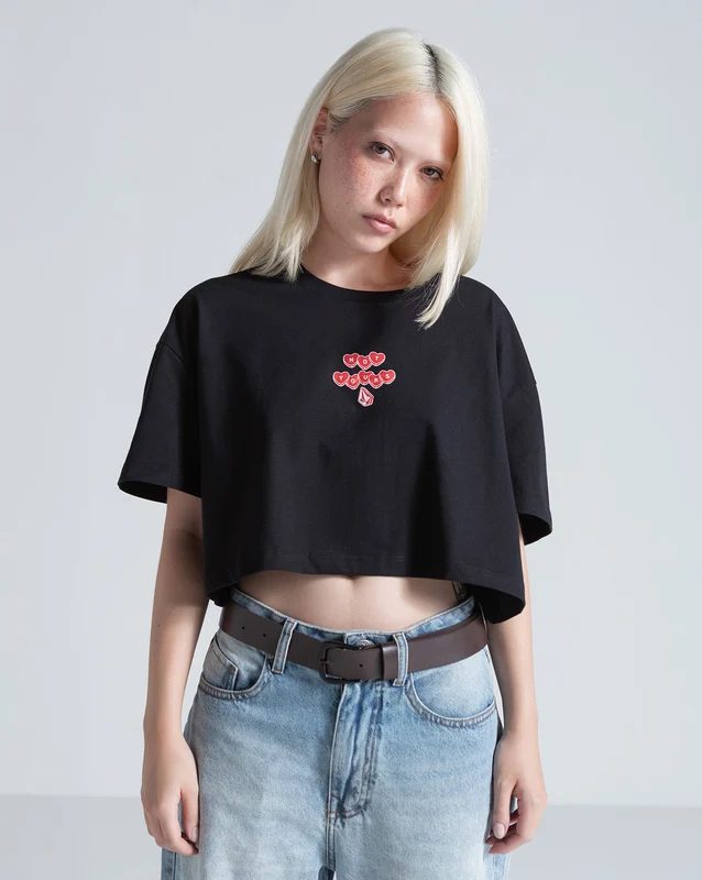 Camiseta Regular Volcom Not Yours Preta P / Preto