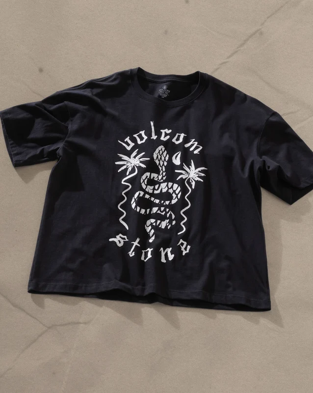 Camiseta Regular Volcom Burnout Preta G / Preto