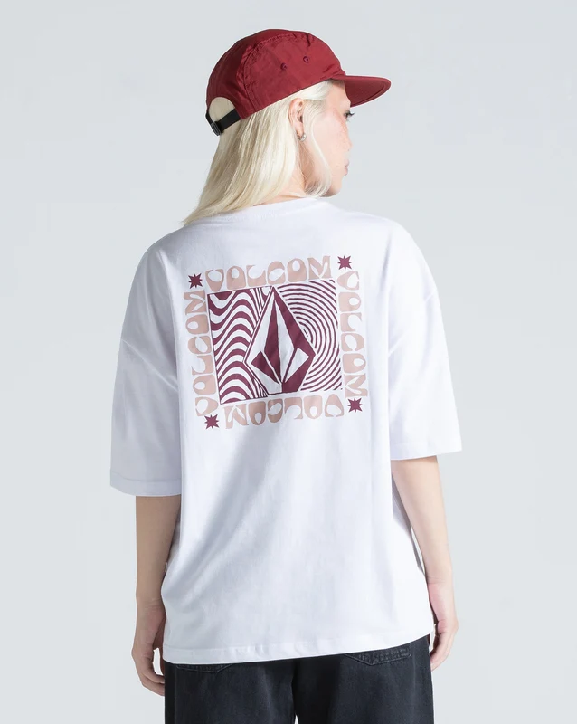 Camiseta Regular Volcom Stonestar Branca GG / Branco