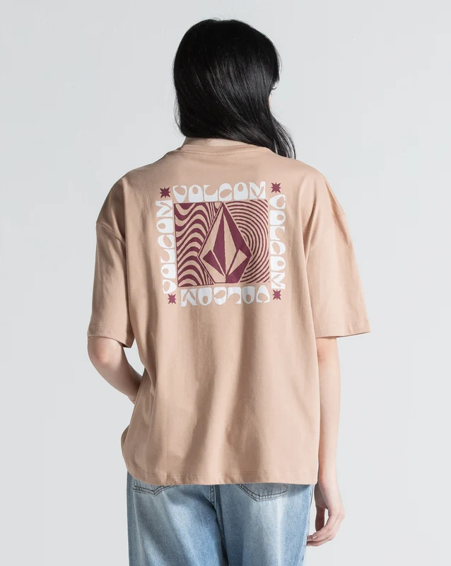 Camiseta Regular Volcom Stonestar Bege G / Bege