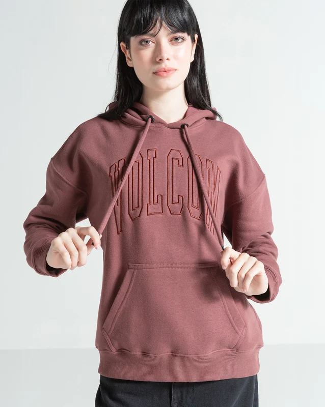 Moletom Canguru Fechado Volcom Stone Elite Bordô M / Bordo