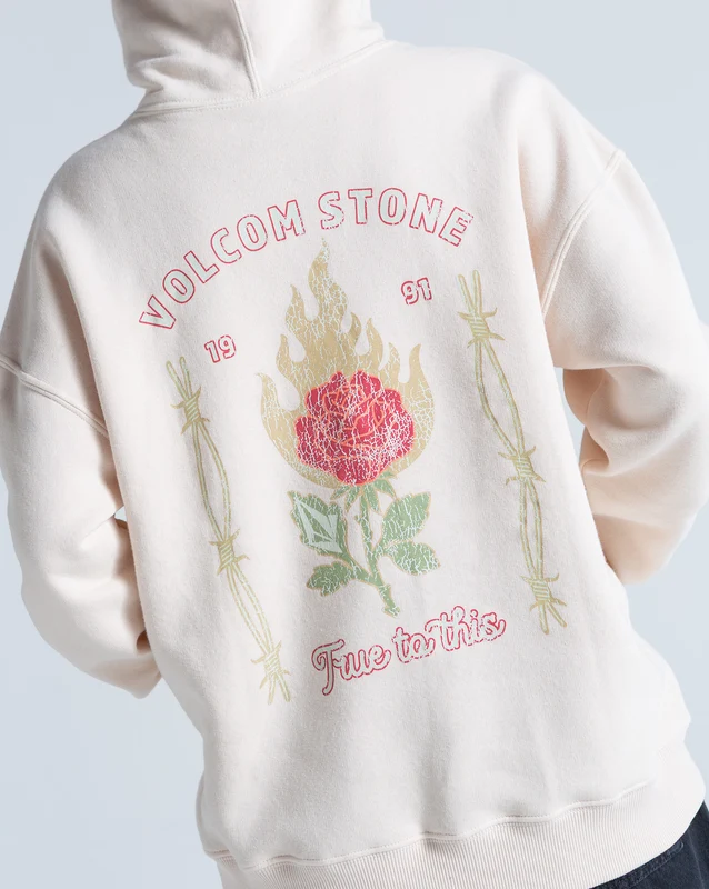Moletom Canguru Fechado Volcom Stone Magic Off White G / Off White