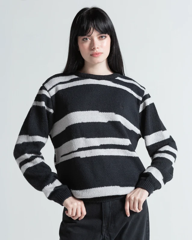 Tricot Volcom Outta Focus Preto P / Preto