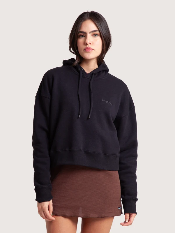 Moletom Fechado Preto Hang Loose Type G / PRETO