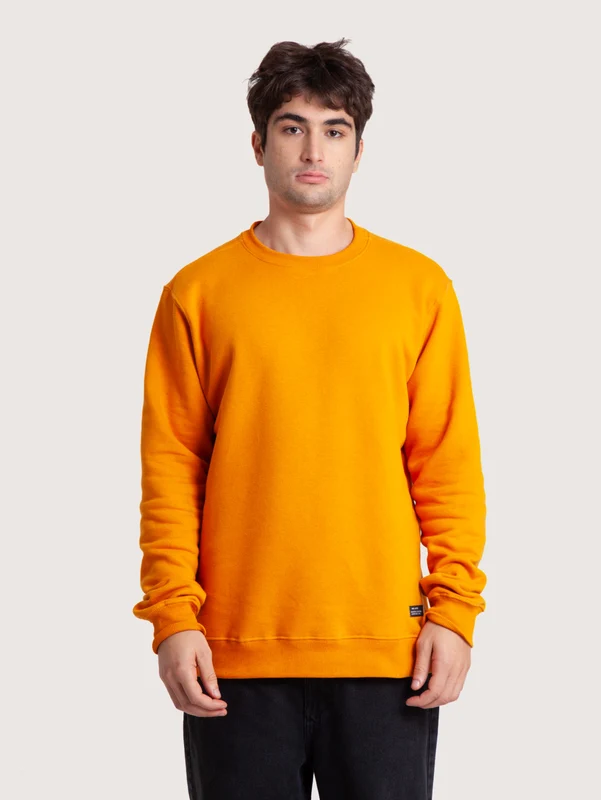 Moletom Careca Mostarda Hang Loose Label M / Mostarda