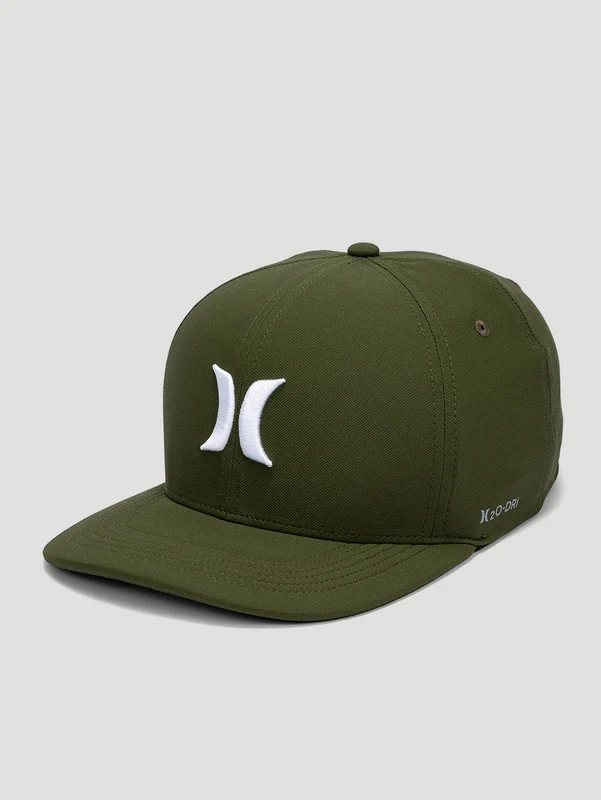 Boné Aba Curva Verde Militar Hurley Icon UN / VERDE MILITAR