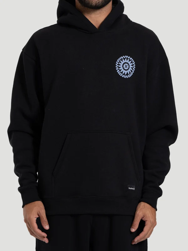 Moletom Canguru Hurley Empire Box Felpado Preto G / Preto