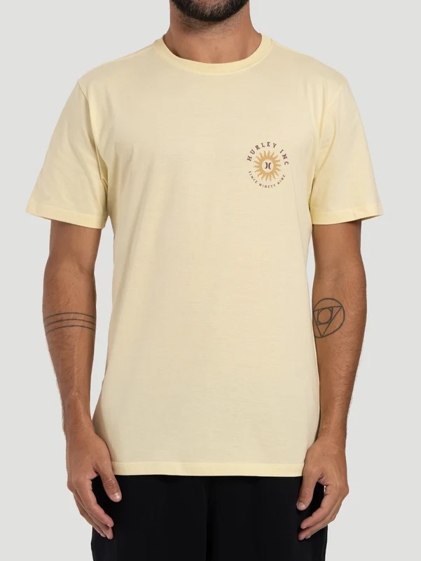 Camiseta Manga Curta Hurley Amarela Infinity P / AMARELO