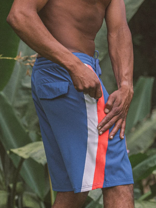 Boardshorts 19" Hang Loose Diagon Azul 40 / AZUL