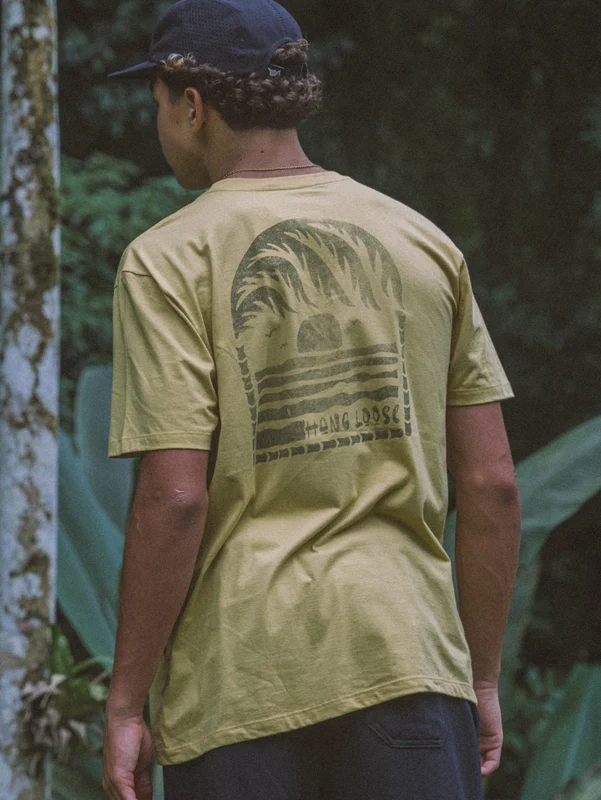 Camiseta Manga Curta Hang Loose Shadow Amarela P / Amarelo