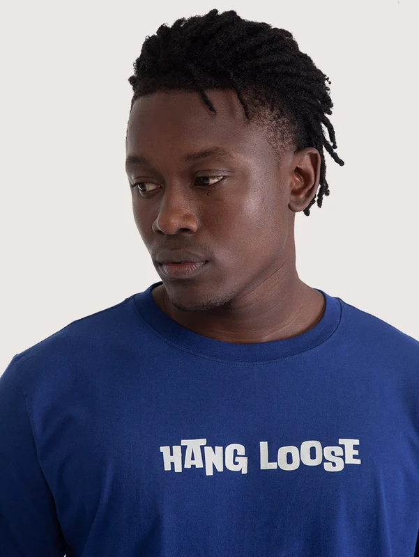 Camiseta Masculina Hang Loose Minecraft Azul P / AZUL
