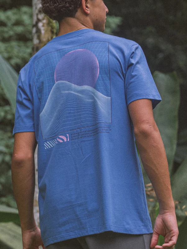 Camiseta Manga Curta Hang Loose Wire Azul M / AZUL
