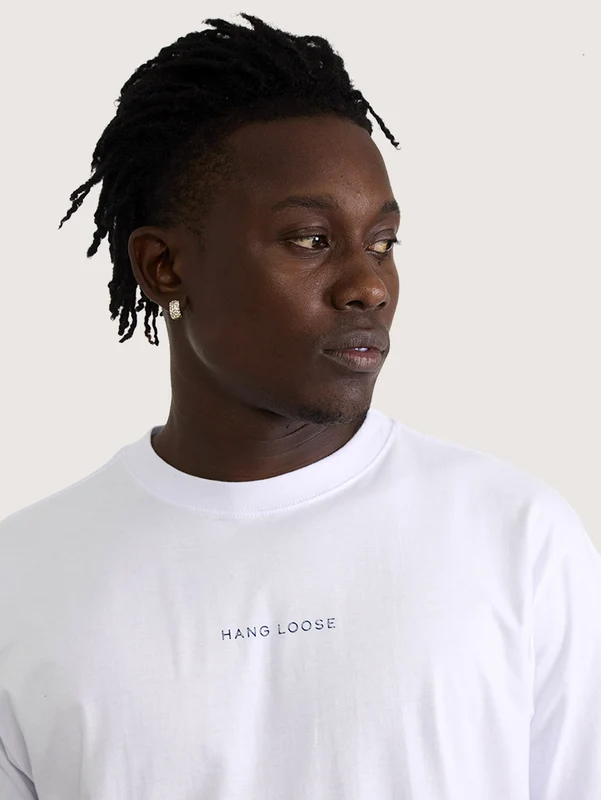 Camiseta Hang Loose Block Branca G / Branco