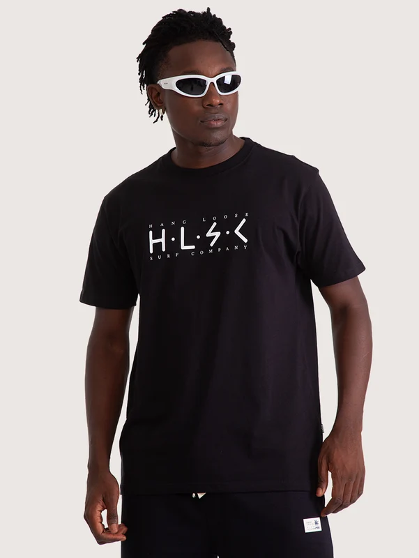 Camiseta Manga Curta Hang Loose Stick Preta GG / Preto