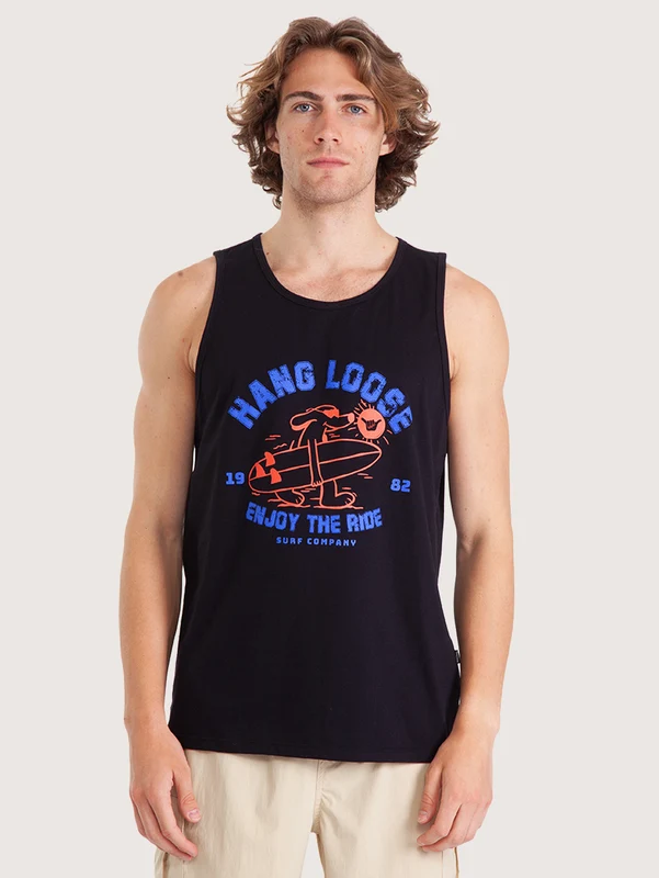 Regata Hang Loose Dogtown Preto M / Preto