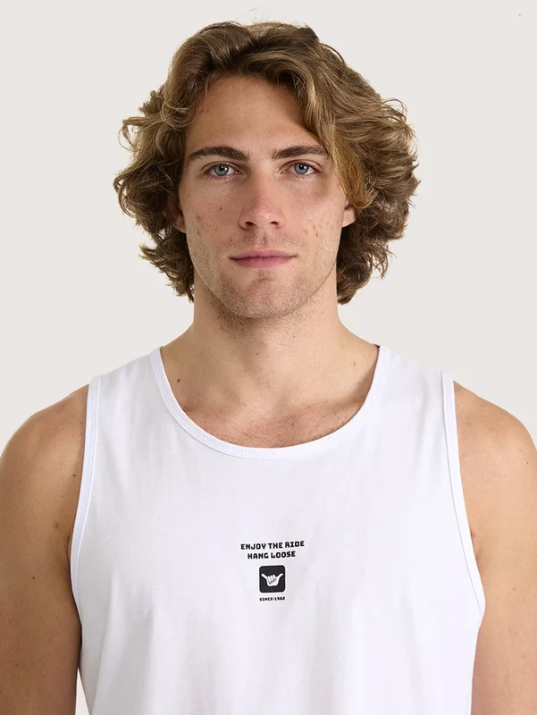 Regata Masculina Hang Loose Mini Branca P / Branco