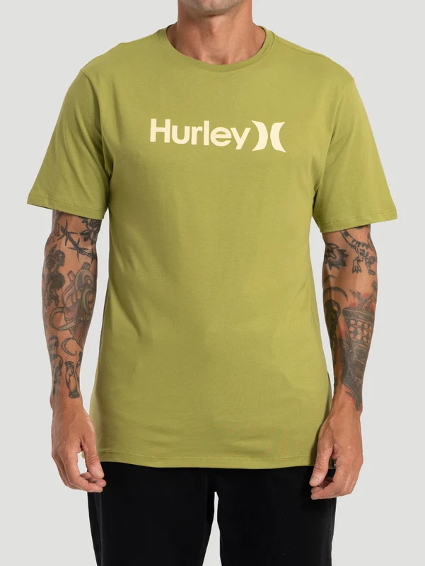 Camiseta Manga Curta Hurley Silk O&O Solid Verde P / VERDE