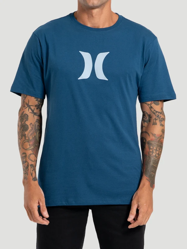 Camiseta Manga Curta Hurley Icon Azul Marinho M / AZUL MARINHO
