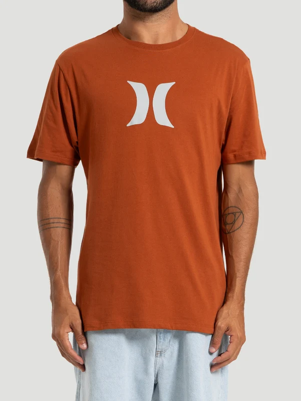 Camiseta Masculina Manga Curta Hurley Icon Marrom G / Marrom