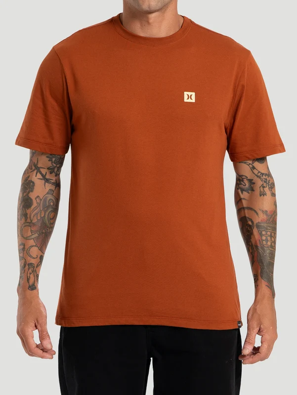 Camiseta Manga Curta Hurley Mini Icon Marrom GG / Marrom