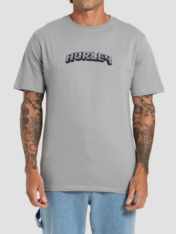 Camiseta Manga Curta Hurley Eagle Cinza GG / Cinza