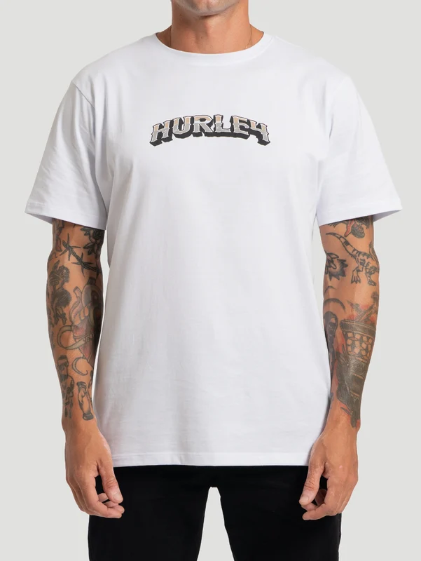 Camiseta Manga Curta Hurley Eagle Branca GG / Branco