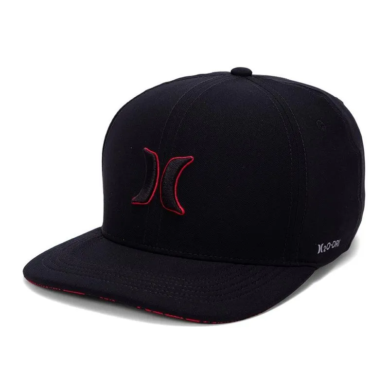 Boné Hurley Aba Curva Outline SM27 Preto Único / preto
