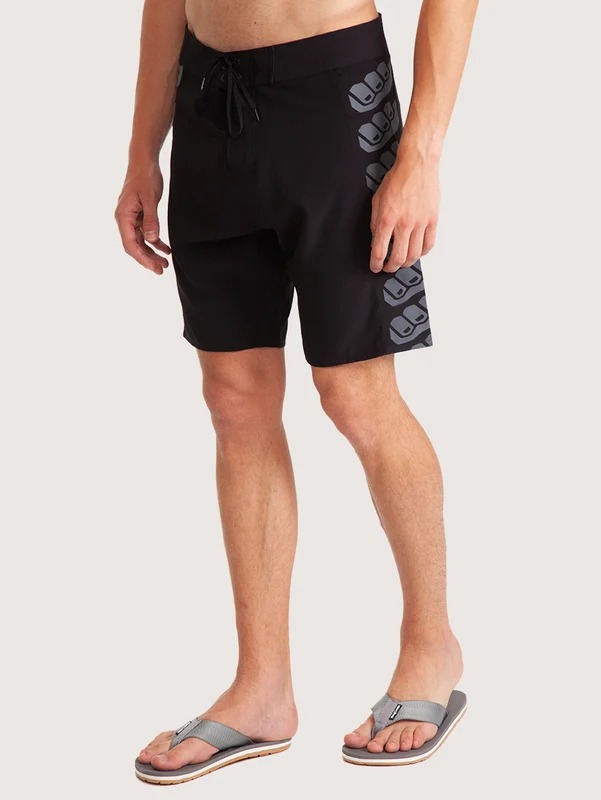 Boardshort Hang Loose Preta Retrolog 19 40 / Preto