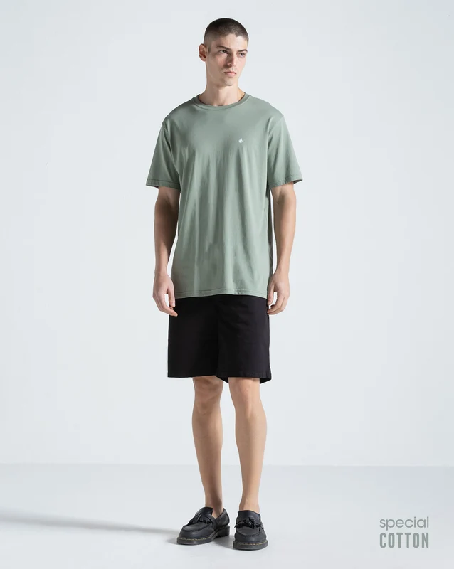 Camiseta Especial Volcom Corp Stone Verde Oliva GG2 / VERDE OLIVA