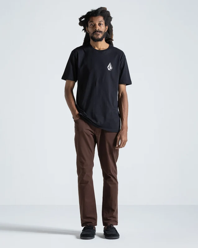 Camiseta Regular Volcom Iconic Preta GG / PRETO
