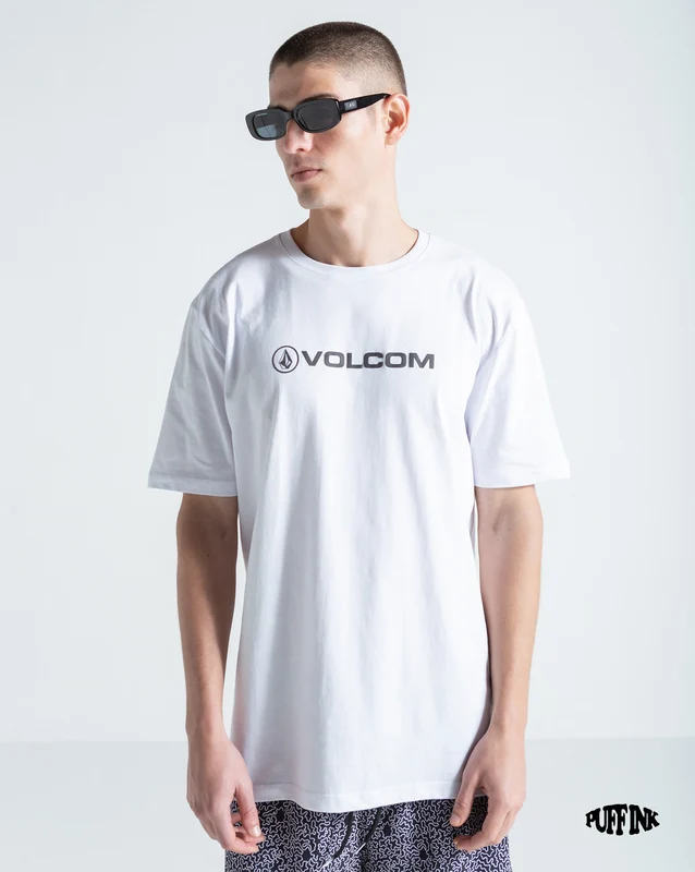 Camiseta Regular Volcom New Euro Branca P / BRANCO