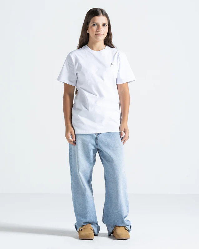 Camiseta Regular Volcom Stone Blanks Branca 12 / BRANCO