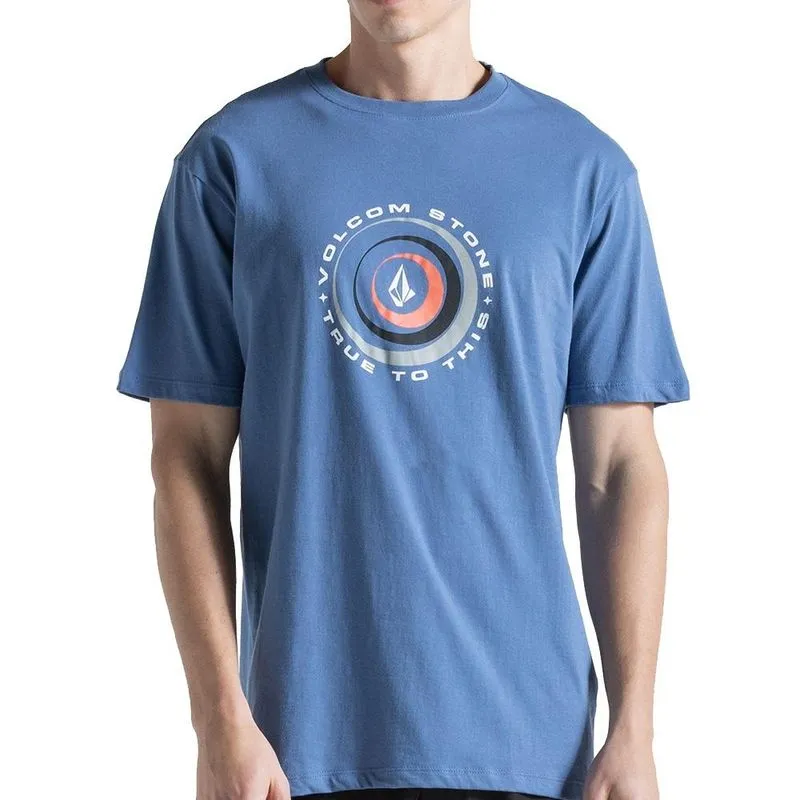 Camiseta Volcom Enterprises SM27 Masculina Azul Escuro M / azul-escuro