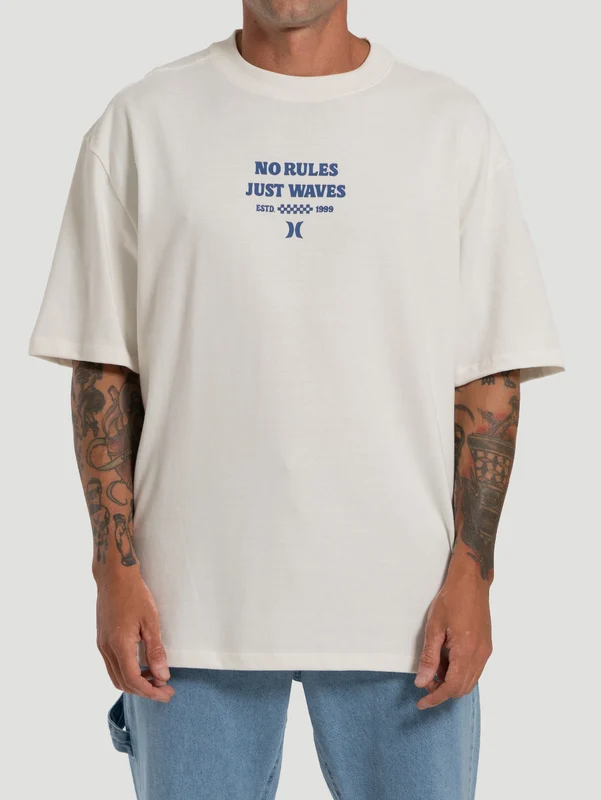 Camiseta Maxfit No Rules Hurley Off White M / Off White
