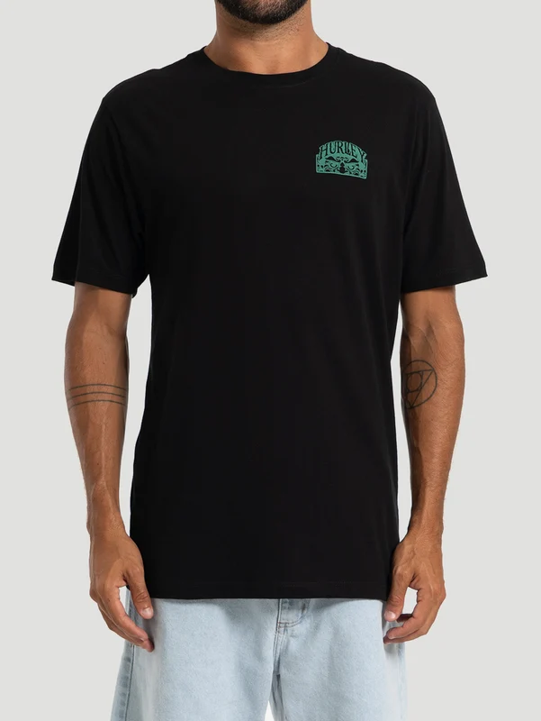 Camiseta Manga Curta Hurley Monster Preta P / Preto