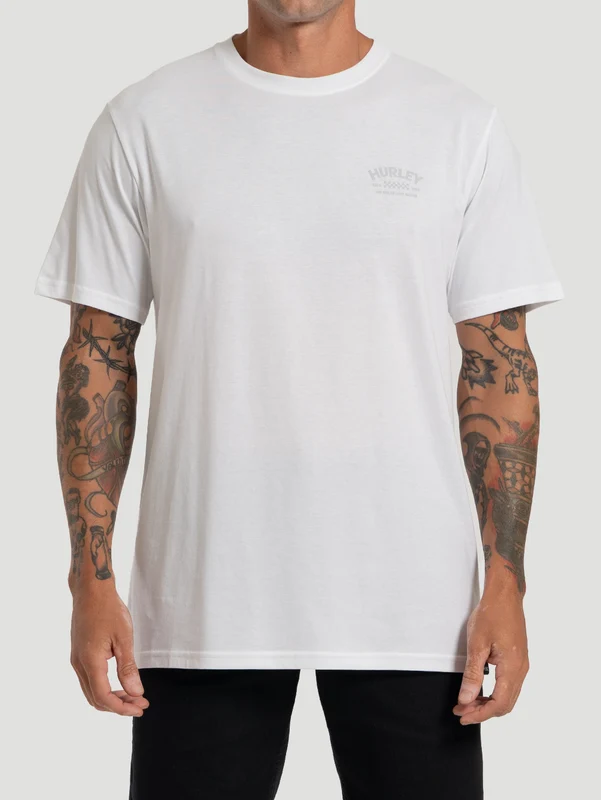 Camiseta Cotton No Rules Hurley Branca P / BRANCO