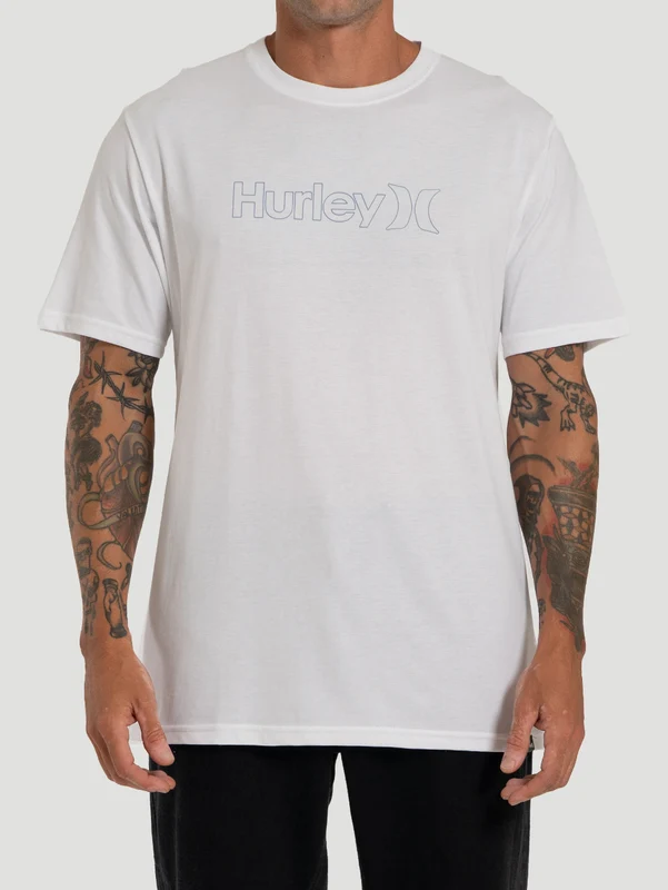 Camiseta Cotton Outline Hurley Branca G / BRANCO