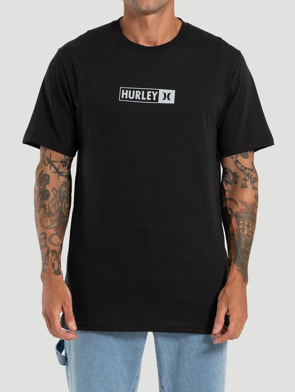 Camiseta Cotton Trademark Hurley Preta G / PRETO