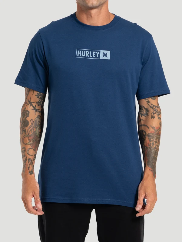 Camiseta Cotton Trademark Hurley Azul Marinho G / AZUL MARINHO